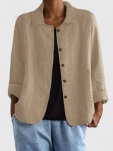 Rilayne - Leichtes Top mit Soft-Touch – Khaki