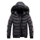 Bergjacke mit Pelzkapuze - ROMMEL – Schwarz