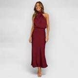 Rebecca | Elegantes Eventkleid – Kastanienbraun