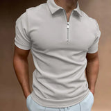 Gabriel - Frühlings‑Polo für Herren – Grau