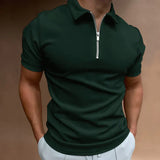 Gabriel - Frühlings‑Polo für Herren – Dunkelgrün