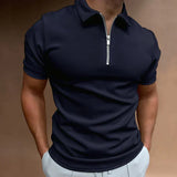 Gabriel - Frühlings‑Polo für Herren – Dunkelblau