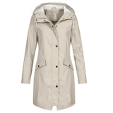 Damen Regenjacke | Winddicht – Beige