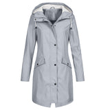 Damen Regenjacke | Winddicht – Grau