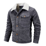 James - Winterjacke-mit-Fellkragen - Luxuriöse Wärme – Grau