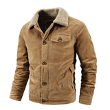 James - Winterjacke-mit-Fellkragen - Luxuriöse Wärme – Khaki
