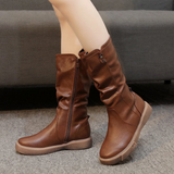 Ava | Wasserabweisend Seitlicher Reißverschluss Stiefel – Braun