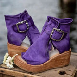 Sandalen Sidney - Handgefertigte Kollektion – Violett