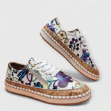 GLORIA | Elegante Botanische Schuhe – Lila