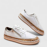 GLORIA | Elegante Botanische Schuhe – Weiß