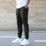 Reginald | Kordelzug Slim-Fit Chinohose – Schwarz