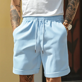Joseph | Elastischer Bund Metallspitzen-Kordelzug Shorts – Blau