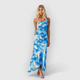 Caitlyn | Blumenkleid für den Sommer – Blau