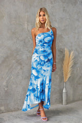 Xanthe - Plissiertes Sommerkleid – Blau