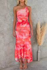 Xanthe - Plissiertes Sommerkleid – Rot