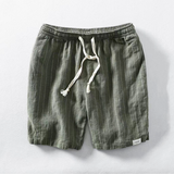 Finley Gestreifte Shorts mit Kordelzug – Grun