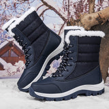 Rovin - wasserdichte winterstiefel für damen – Schwarz