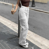 Cargofit l die verstellbare und stylische cargohose – Weiß