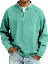 Calor - Soft-Touch-Henleyshirt – Hellgrün