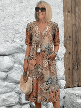 Skyler | Ocean Breeze Summer Dress – Sandbeige