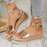 Elise | Geformtes Fußbett Orthopädisch Sandalen – Gold