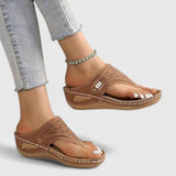 Mafalda | Elegante Sandale – Hellbraun