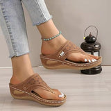 Modische Orthopädische Sandalen für Damen - Stilvoll, Bequem und Langlebig aus Leder – Hellbraun