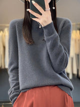 Anette | Warmer Pullover für kalte Tage – Dunkelgrau