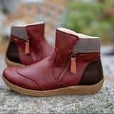 Stiefelette Damen Rutschfest | Komfort – Rot