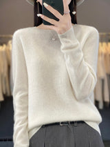 Anette | Warmer Pullover für kalte Tage – Weiß