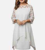 Yolanda™ - Elegantes, Bequemes Midikleid – Weiß