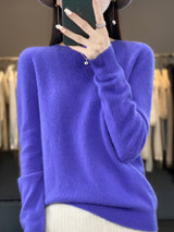 Anette | Warmer Pullover für kalte Tage – Blau Violett