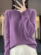 Anette | Warmer Pullover für kalte Tage – Violett