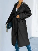 Quillara – eleganter damen-wintermantel – Schwarz