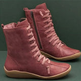 Manon - Die haltbarsten und komfortabelsten Winterstiefel – Rot