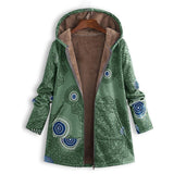 Daniela - gemusterte jacke im vintage-stil – Grün