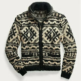 Gustave - Warmer und bequemer VINTAGE Strickpullover für Männer – Schwarz
