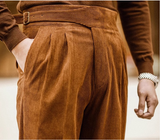 Elias Bundfaltenhose – Braun