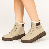 Celeste | Warme und rutschfeste Schneestiefel – Khaki