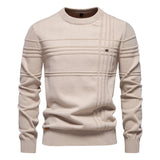 FAZIO™ Baumwollpullover für Herren – Stilvoll und Warm mit Hochwertigem Design – Beige