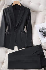 Camille - Blazer Ensemble – Schwarz