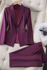 Camille - Blazer Ensemble – Lila