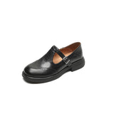 Clara | ELEGANTE MARY JANES AUS LEDER – Schwarz