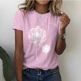 Noelene - Elegantes Damen-T-Shirt mit kurzen Ärmeln – Rosa