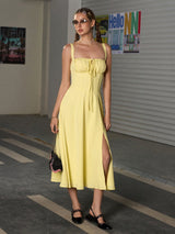 Lena | Elegantes Sommerkleid – Gelb