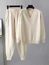 Nisma - Zweiteiliges Set Mit Langen Ärmeln – Beige