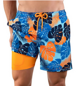 Stylische Badeshorts für Männer – Tropisch