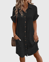Caroline | Bequemes Kleid – Schwarz