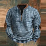 Glen - Gemütlicher Klassischer Pullover – Blau