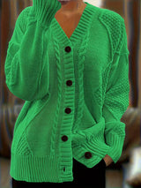 Arijia – Bequemer Strickpullover – Grün